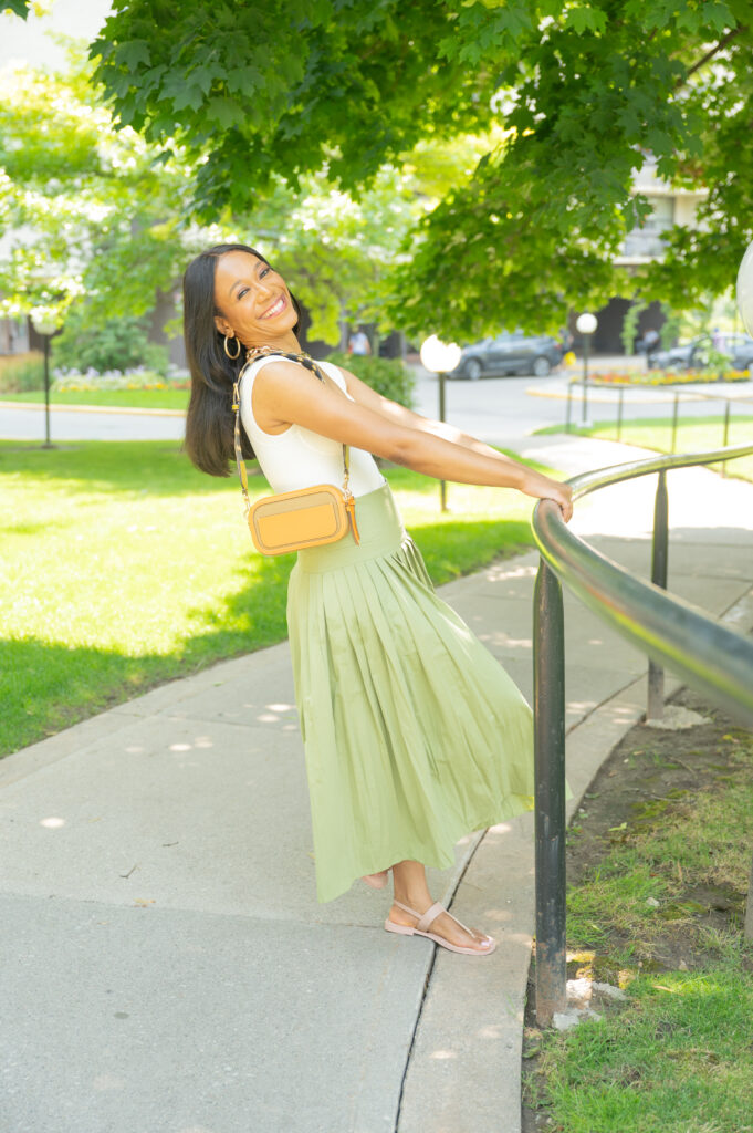 Spring Midi Skirt Outfit